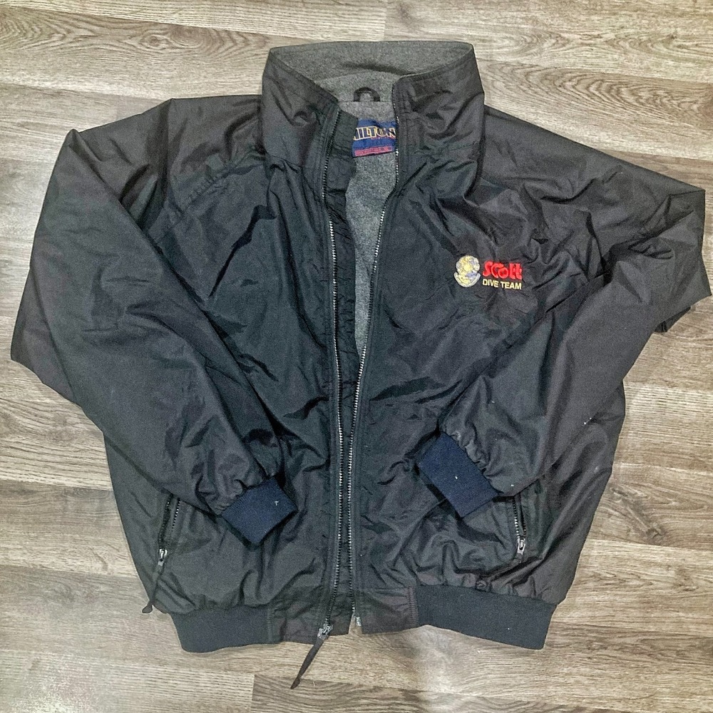 Vintage Hilton Active Apparel Scott Dive Team Windbreaker Jacket